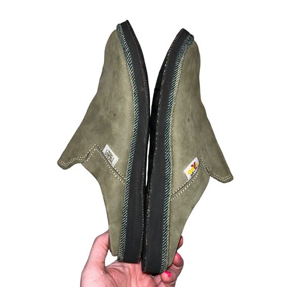 Sole Rebel - Walk Naked Handmade Green Slip On‎ Mules Shoe Women's 9 25.5 Cm - Picture 8 of 11